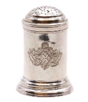 A George III silver spice dredger