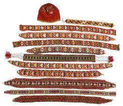 A group of Uzbek textiles