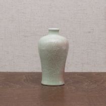 A Chinese celadon meiping vase,