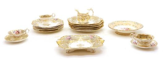 A composed porcelain dessert service