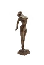An Art Deco style bronze,