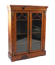 A walnut cabinet,