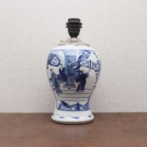 A Chinese blue and white vase,