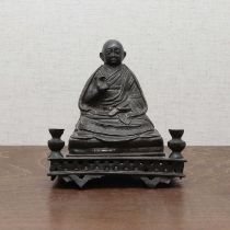 A Chinese Sino-Tibetan bronze figure,