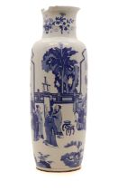 A Chinese blue and white vase,