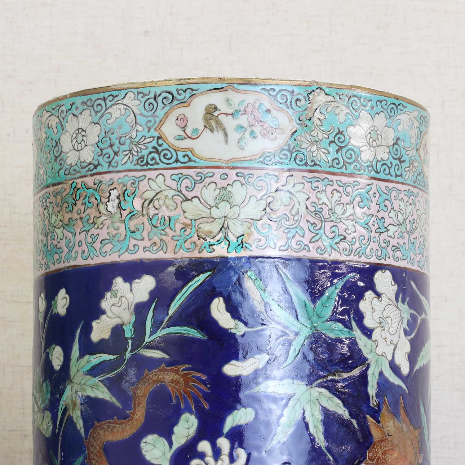 A Chinese famille rose vase, - Image 6 of 6