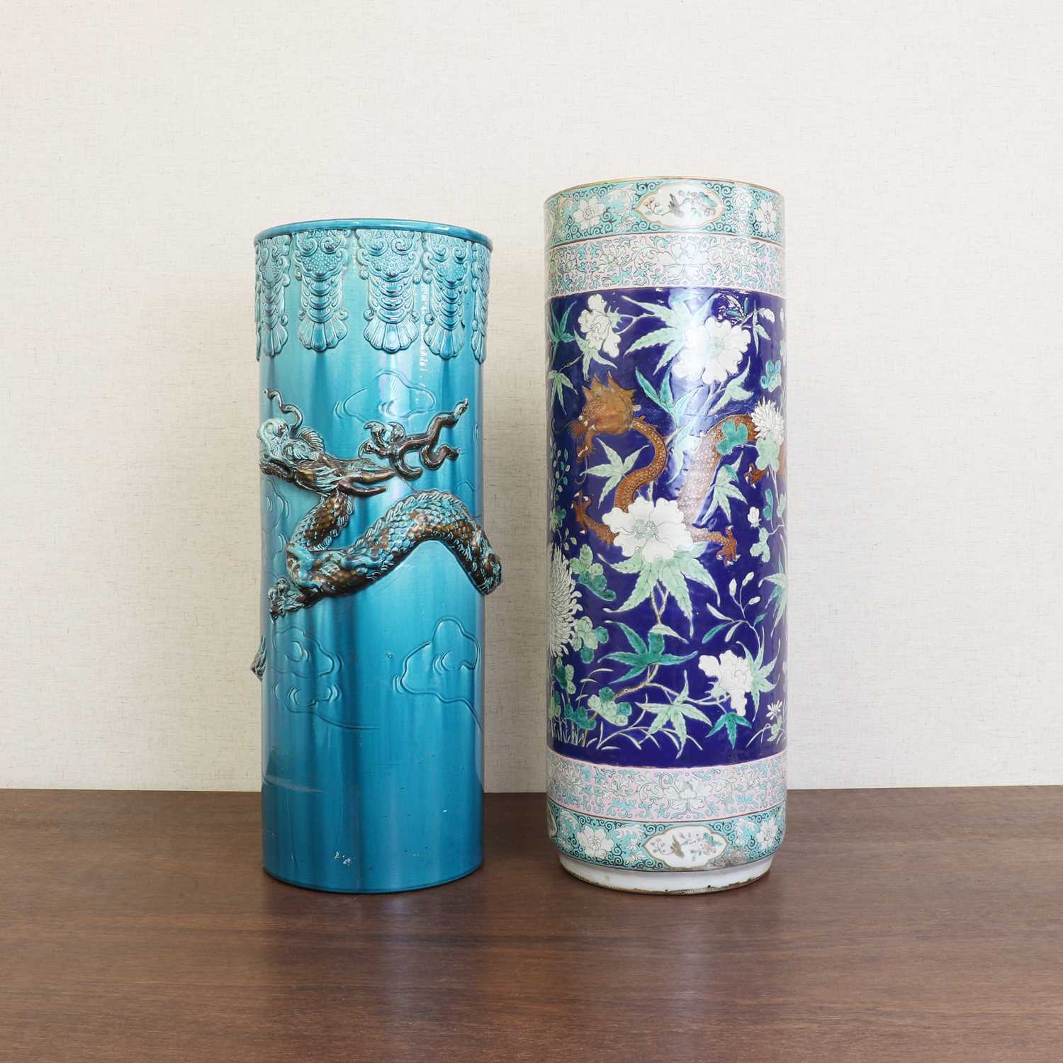 A Chinese famille rose vase, - Image 2 of 6