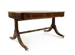 A mahogany writing table,