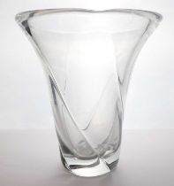 A Daum clear glass vase