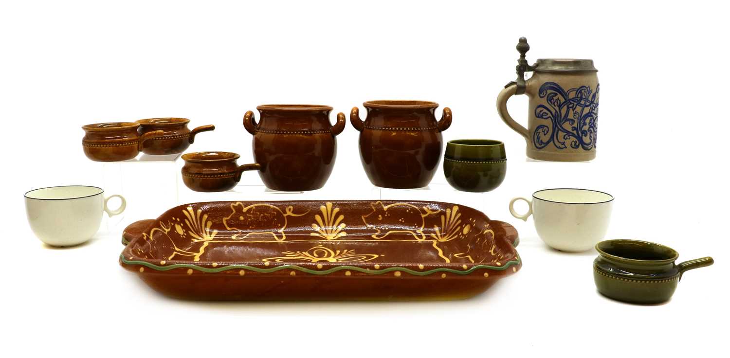 A set of six Sarreguemines glazed dishes, - Image 3 of 24