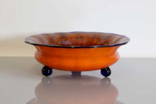 A Loetz glass bowl,