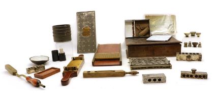 A collection of apothecary instruments