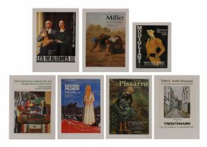 Seven exhibition posters