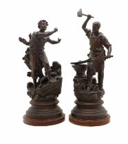 A French spelter figure,