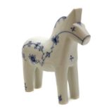 A Royal Copenhagen porcelain 'Blue Fluted Plain' Dala horse