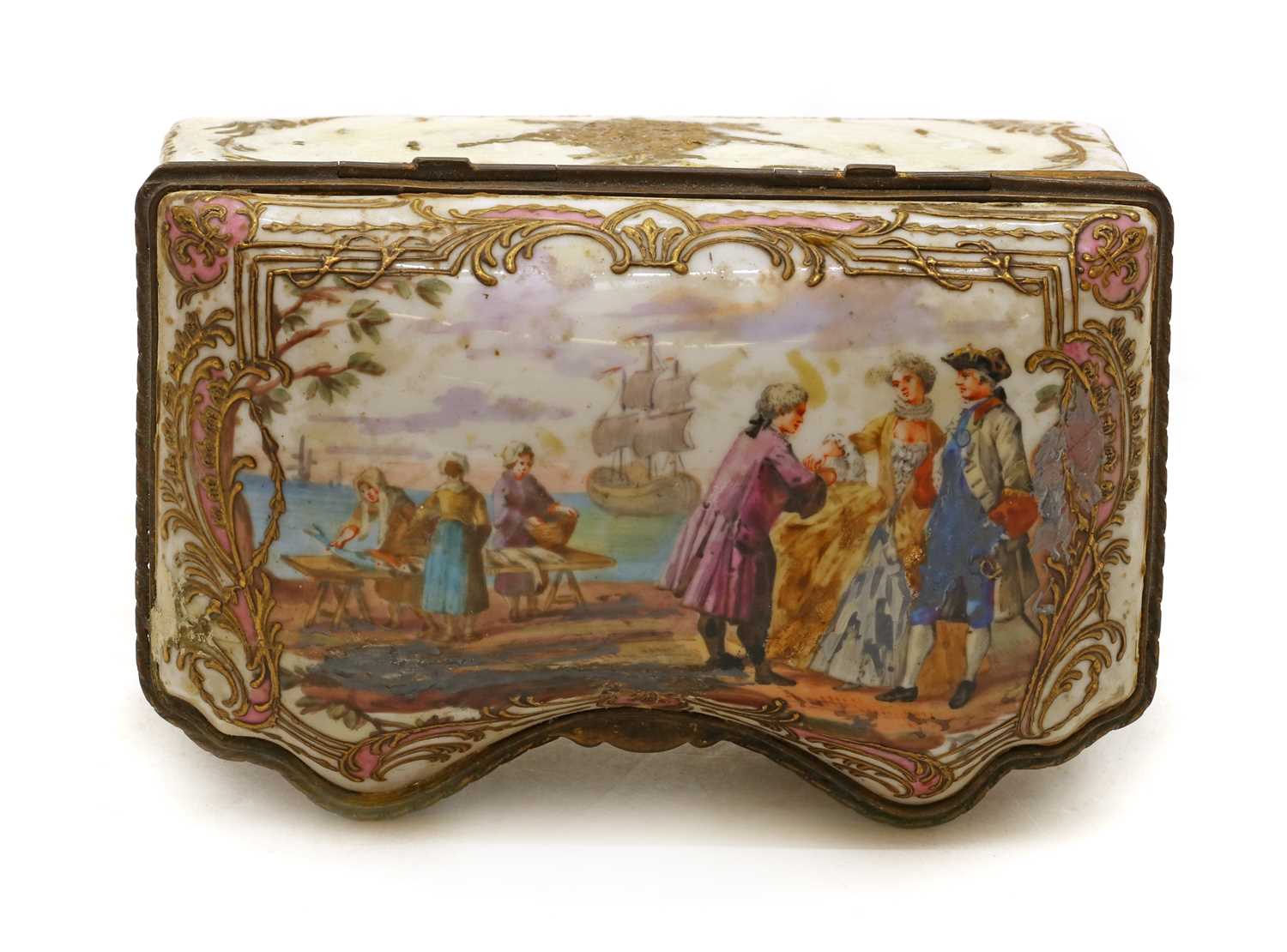 A Meissen style lidded table box - Image 2 of 6
