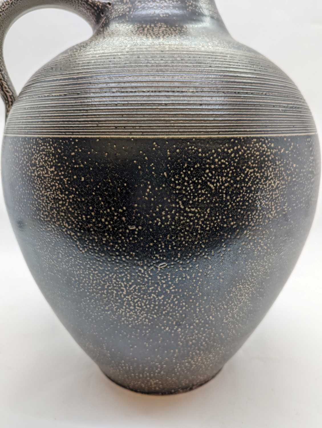 A studio pottery salt-glazed stoneware bottle, - Image 8 of 16