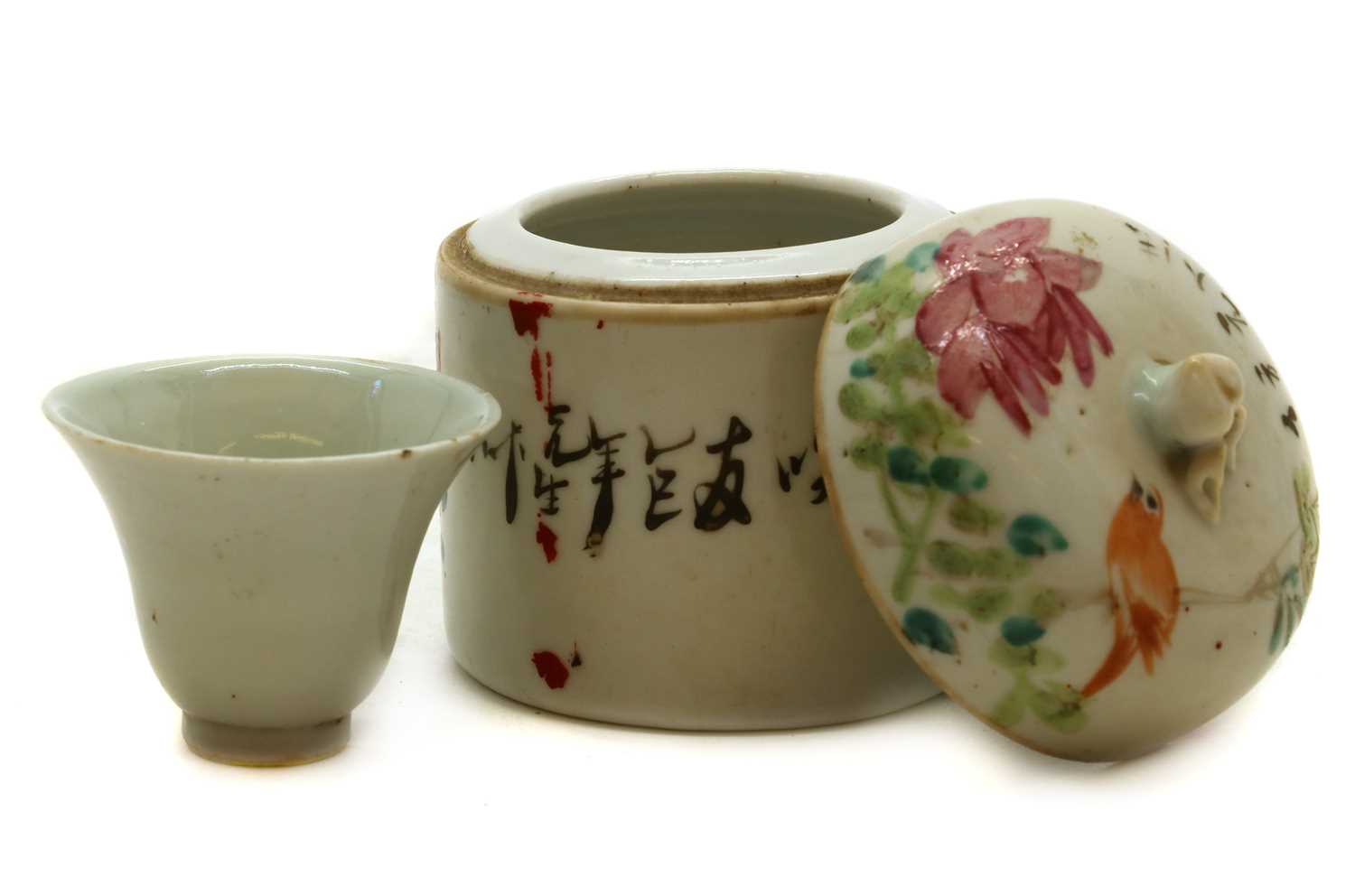 A Chinese famille rose teapot, - Image 5 of 5