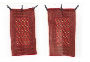 A pair of North East Persian Turkoman rugs