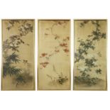 Three Japanese paintings,