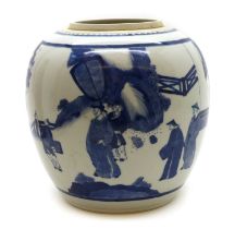 A Chinese blue and white ginger jar,