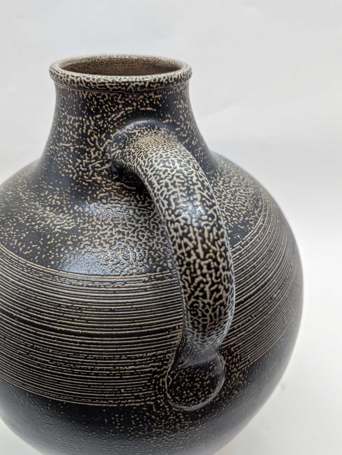A studio pottery salt-glazed stoneware bottle, - Image 15 of 16