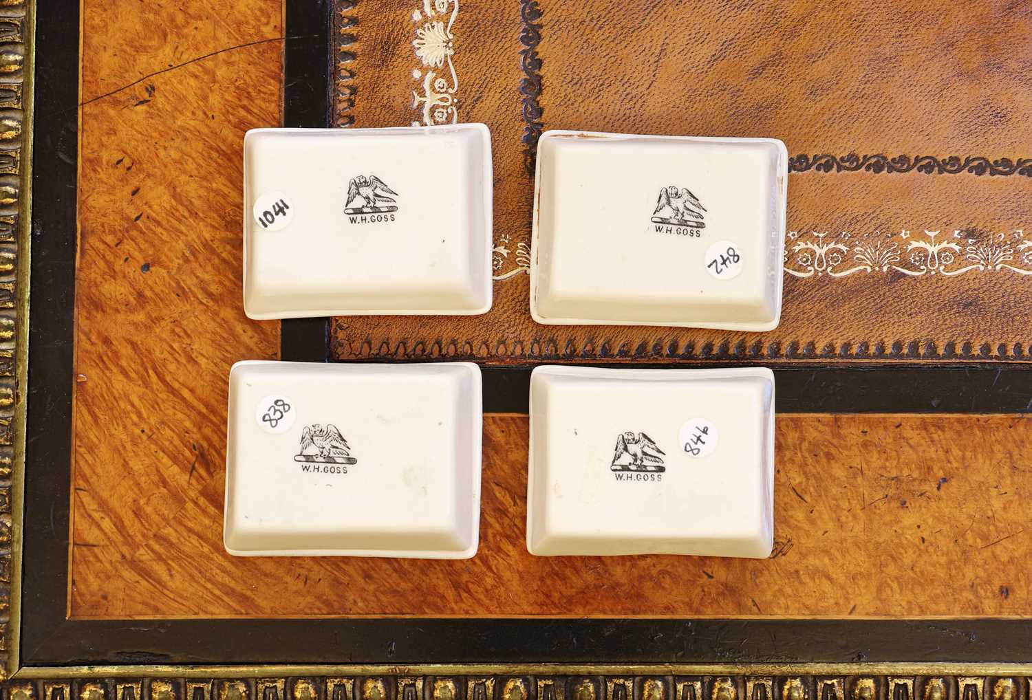 A group of four W H Goss porcelain stamp boxes - Image 2 of 2