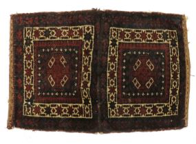 Two Bokhara tribal Saddle bag faces,