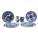 A collection of blue and white porcelain