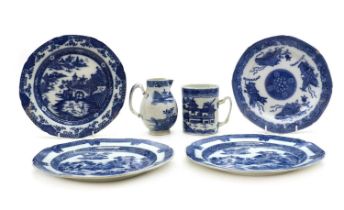 A collection of blue and white porcelain