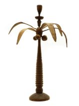 A palmwood coconut tree centrepiece,