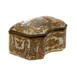 A Meissen style lidded table box