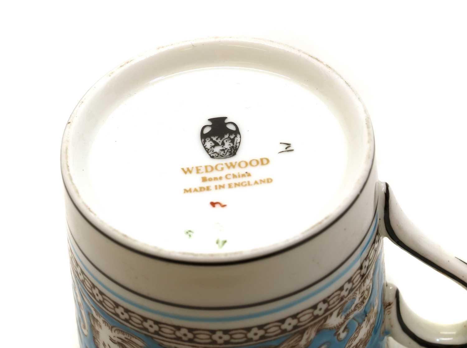 A Wedgwood 'Florentine' turquoise coffee set, - Image 2 of 6