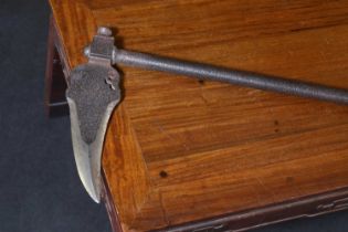 An Indian steel axe (zagnal),