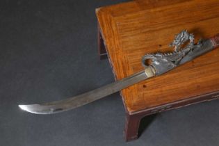 A Japanese naginata,