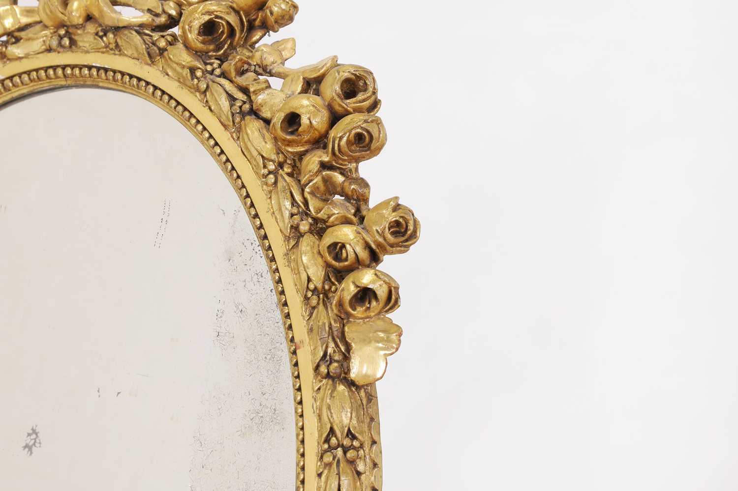 A Louis XV-style giltwood mirror, - Image 5 of 8