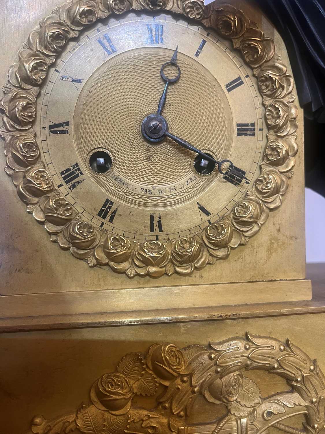 An Empire ormolu mantel clock, - Image 11 of 21