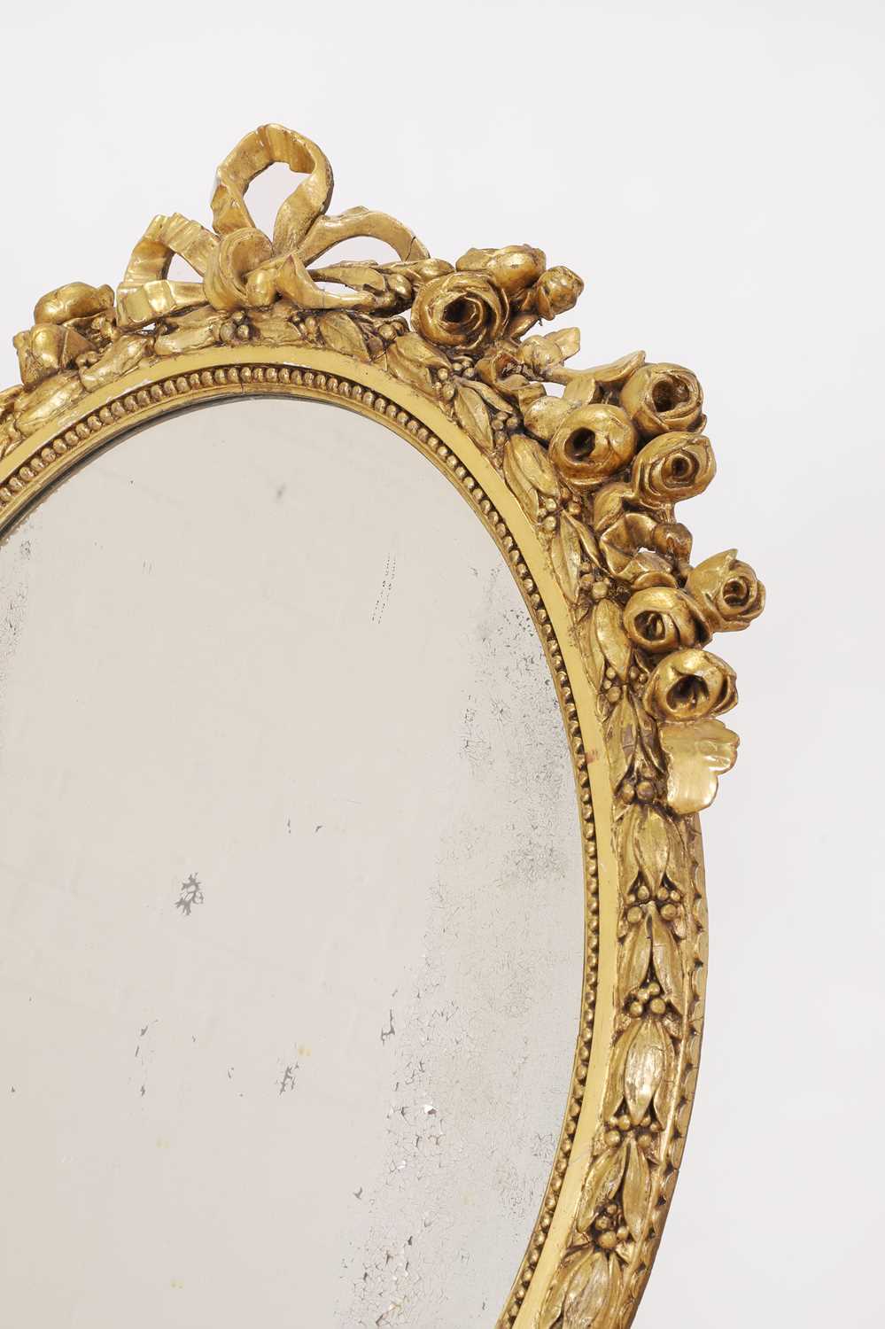 A Louis XV-style giltwood mirror, - Image 4 of 8