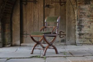 A Gothic Revival oak side chair,