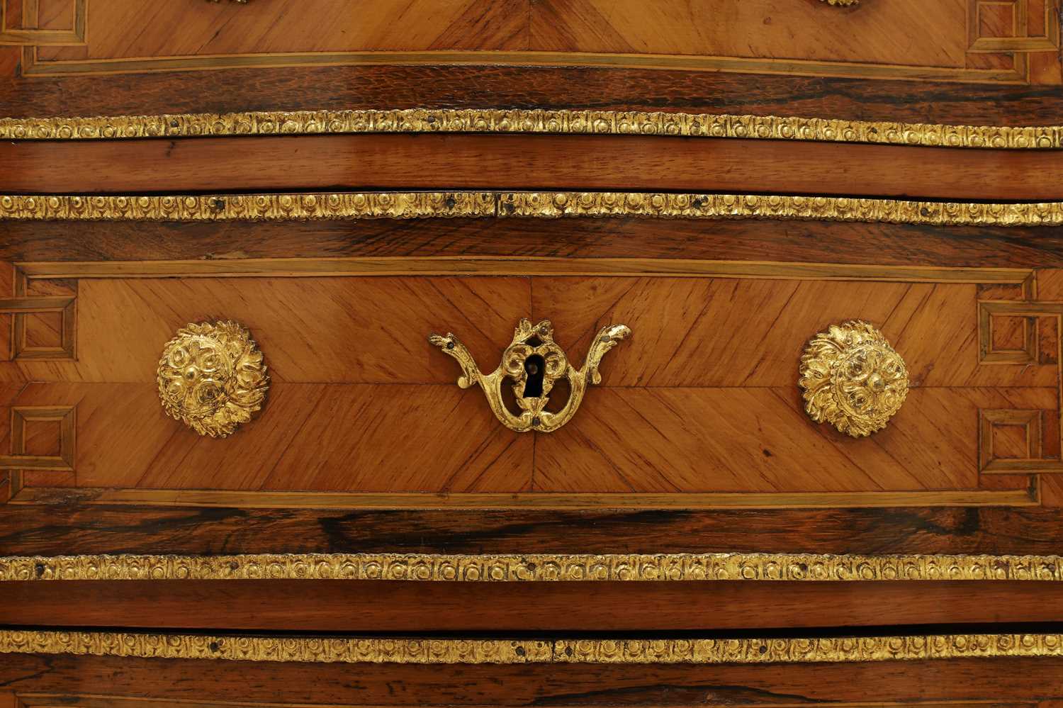 A Louis XV-style kingwood, tulipwood and rosewood semainier - Image 6 of 19