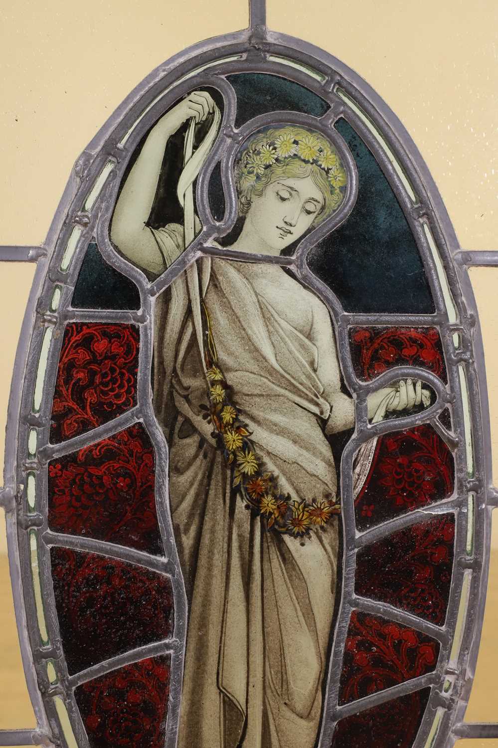A group of leaded stained glass panels, - Image 15 of 54