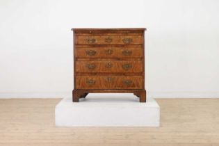 A George II walnut bachelor’s chest,