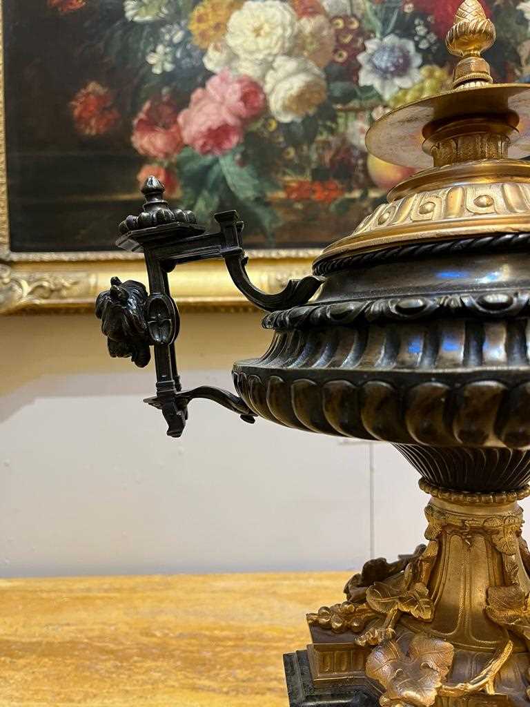 A Louis XVI-style marble, bronze and ormolu-mounted urn, - Image 11 of 17