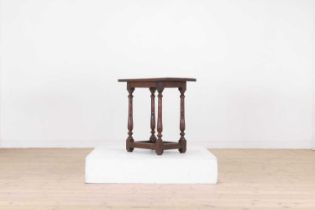 A William and Mary yew side table,
