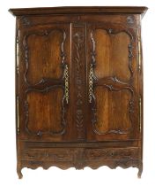 A French oak armoire,