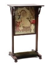 A William IV rosewood fire screen,