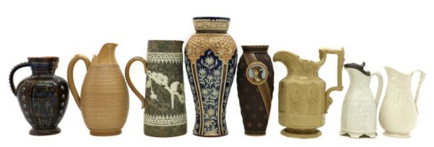 A group of Doulton stoneware items