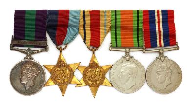 A WWII medal group of five