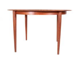 A Danish teak circular dining table,