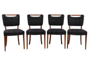 A set of four dining chairs,